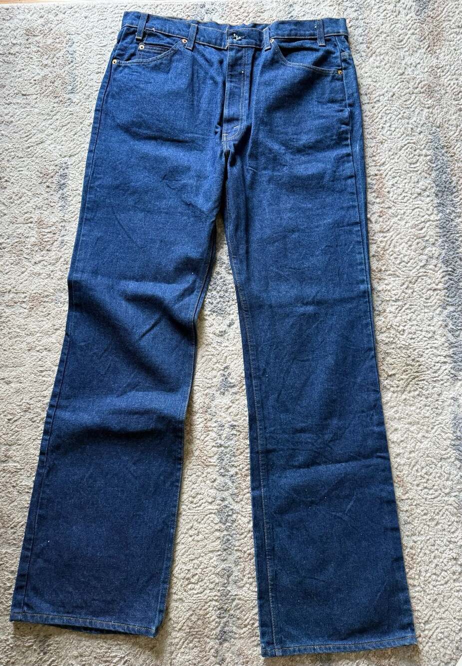 VTG Levi's 20517-0217 Orange Tab Saddleman Bootcut Jeans Made in USA 38x34